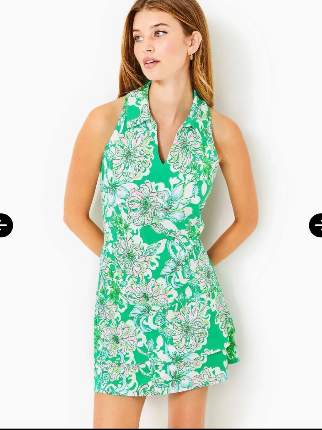 Lilly Pulitzer Upf 50+ Luxletic Dania Dress With Shorts. Nwt Size Xl